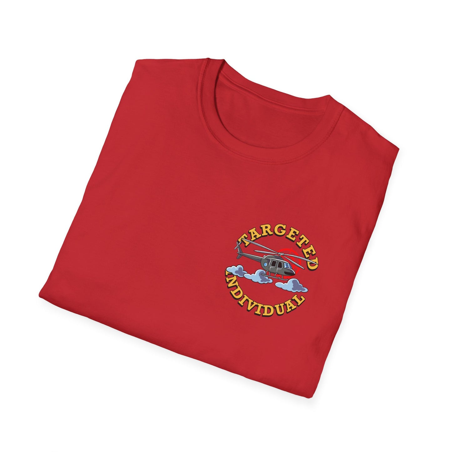 Target Individual T-Shirt — 'Target Individual' Graphic Tee with Police Truck & Targets