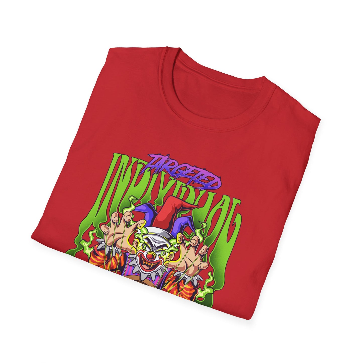Creepy Clown Portal T-Shirt — Horror Graphic Tee with 'Disturbed' Vibe
