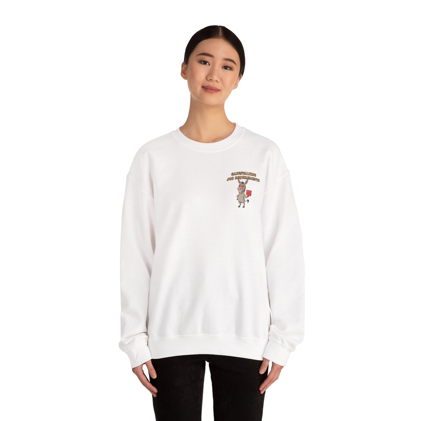 Crewneck Sweatshirt — Funny ‘Adventurous Old Reindeer’ Holiday List Design