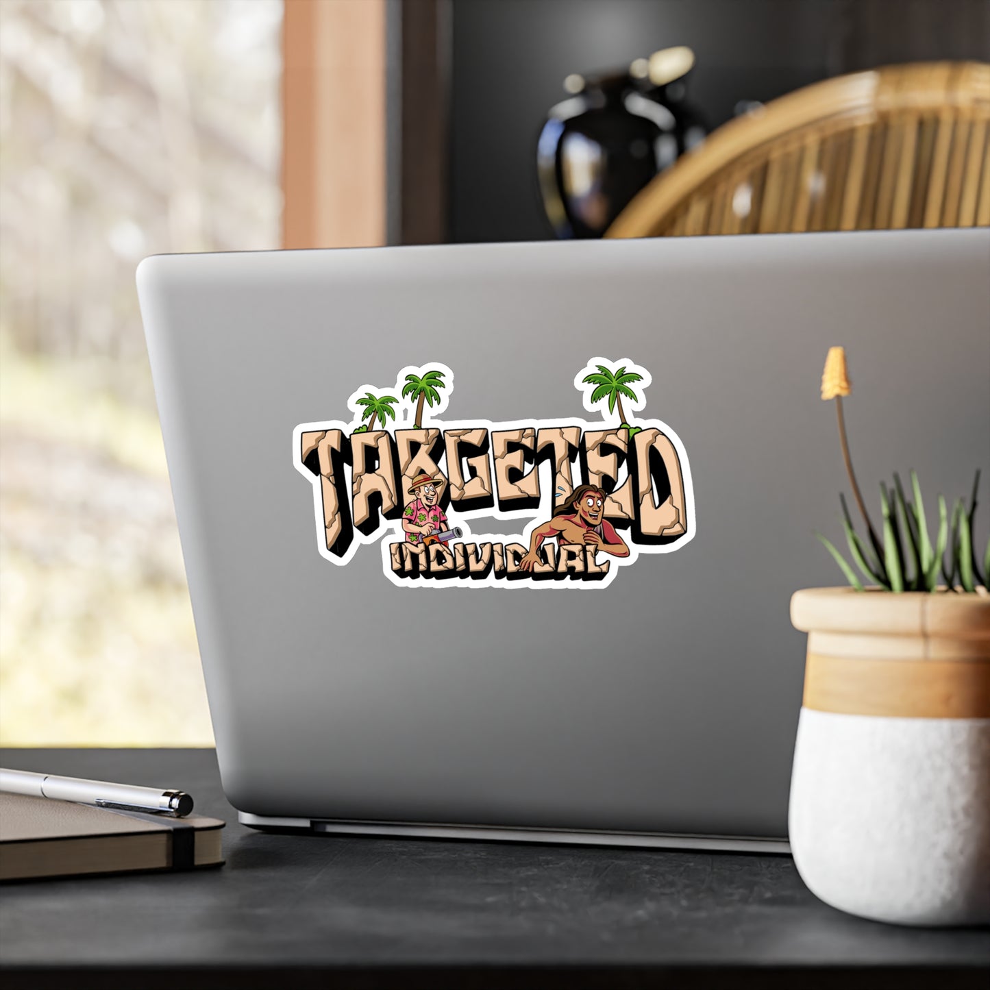 Targeted Individual Tropical Sticker - Kiss-Cut Vinyl Decal