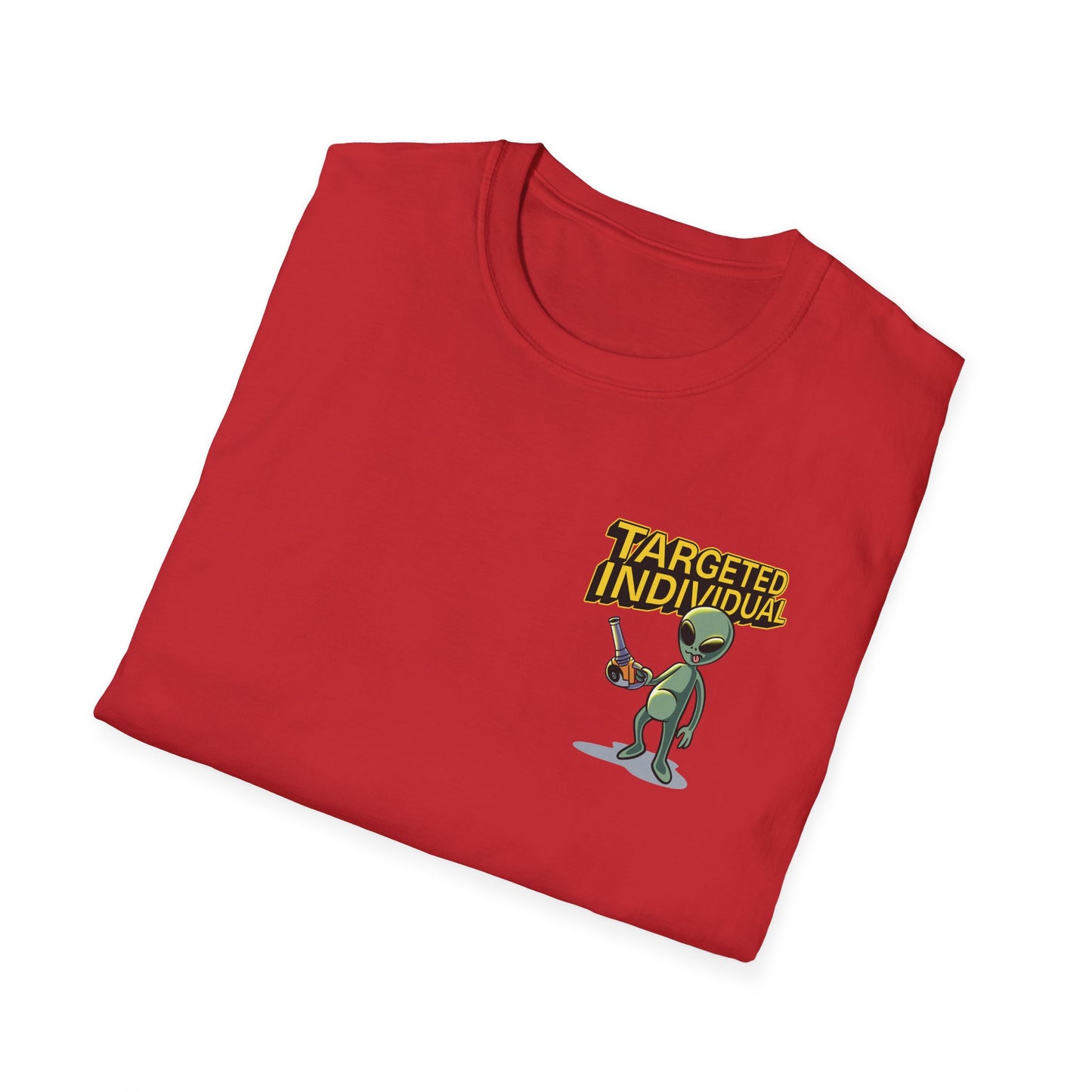 Alien Abduction Graphic T-Shirt — "Target Individual" Sci‑Fi UFO Tee