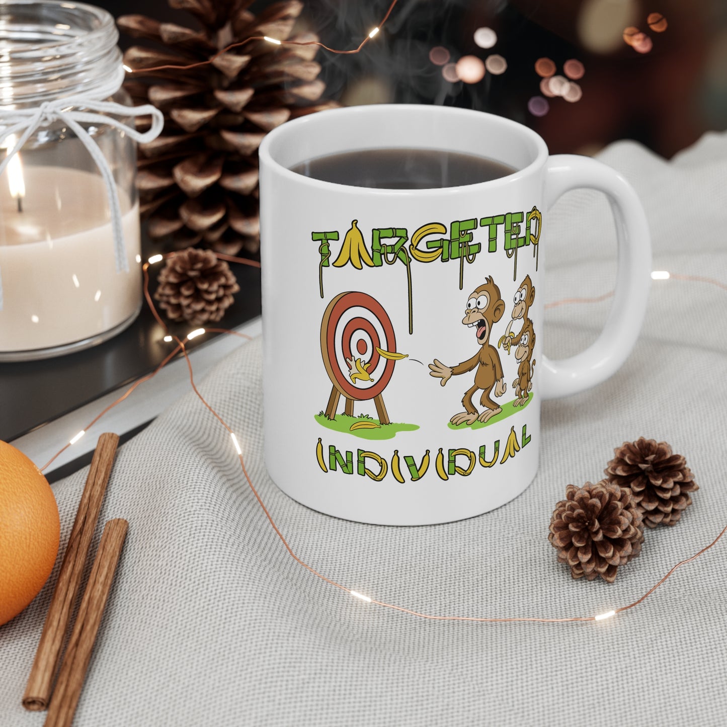 Targeted Individual Mug — Funny Monkey Target Coffee Cup