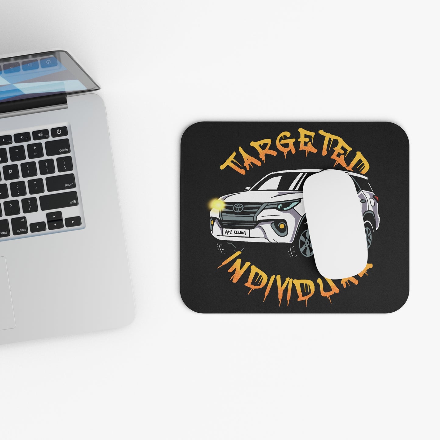 Targeted Individual SUV Mouse Pad — Funny Car Graphic Desk Mat