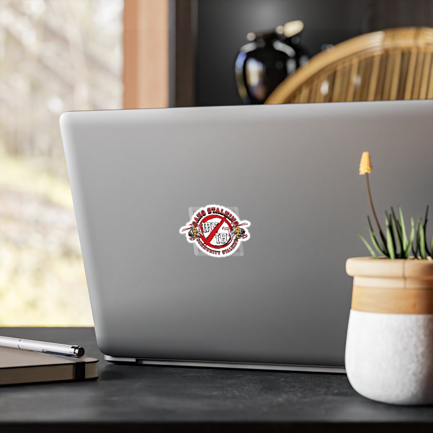 Anti-Gang Stalking Kiss-Cut Vinyl Sticker — Community Safety Decal