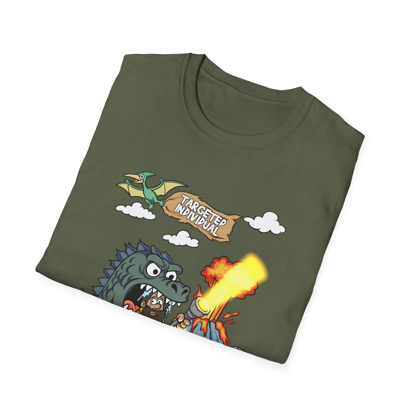 Godzilla Camping T‑Shirt — Funny Monster Camping Design (That’s My Campfire!)