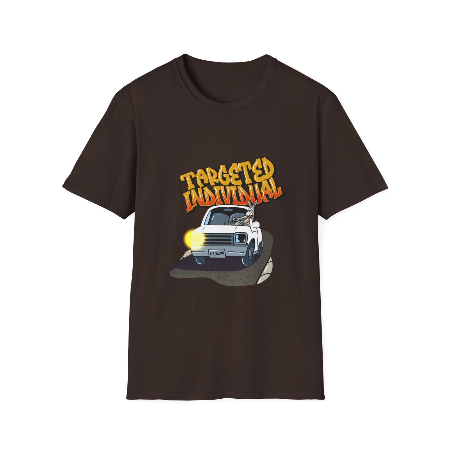 T-Shirt — 'Targeted Individual' Retro Car Graphic Tee