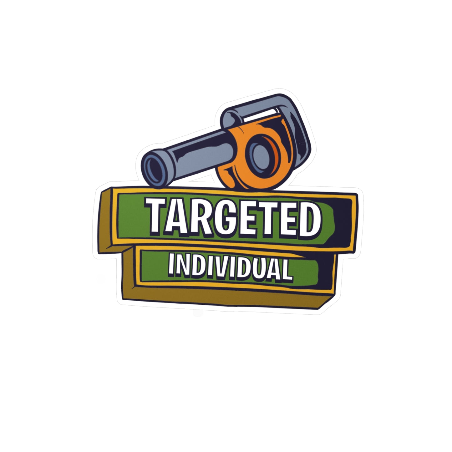 Targeted Individual Vinyl Sticker — Tactical Scope Kiss-Cut Decal