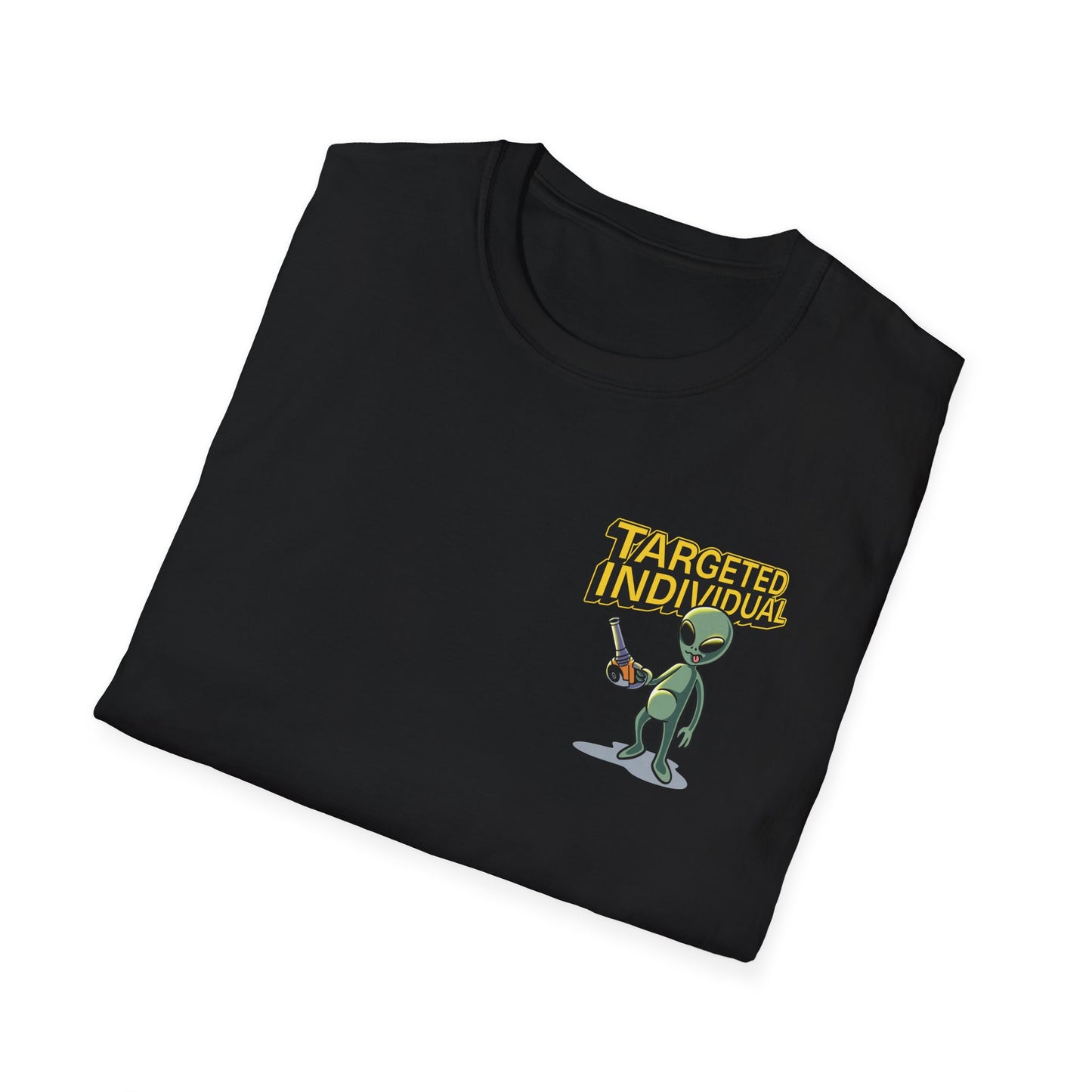 Alien Abduction Graphic T-Shirt — "Target Individual" Sci‑Fi UFO Tee