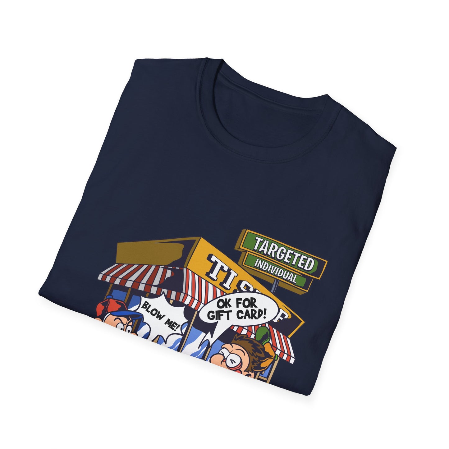 T-Shirt — Cartoon Target Practice Ice Cream Stand Design