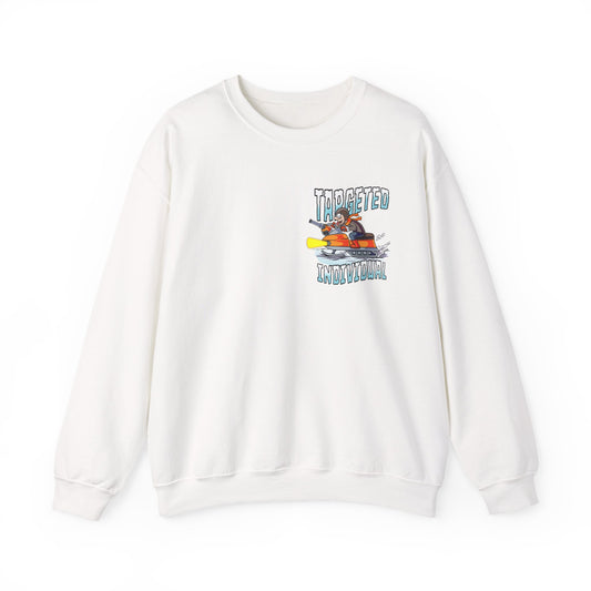 Sweatshirt — 'Targeted Individual' Retro Boating & Ocean Creature Graphic Crewneck