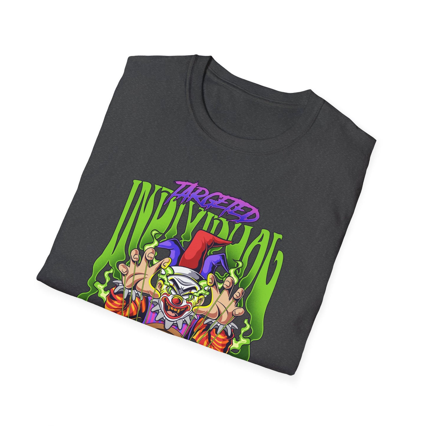 Creepy Clown Portal T-Shirt — Horror Graphic Tee with 'Disturbed' Vibe