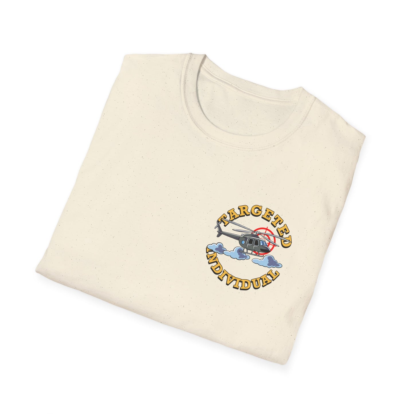 Target Individual T-Shirt — 'Target Individual' Graphic Tee with Police Truck & Targets