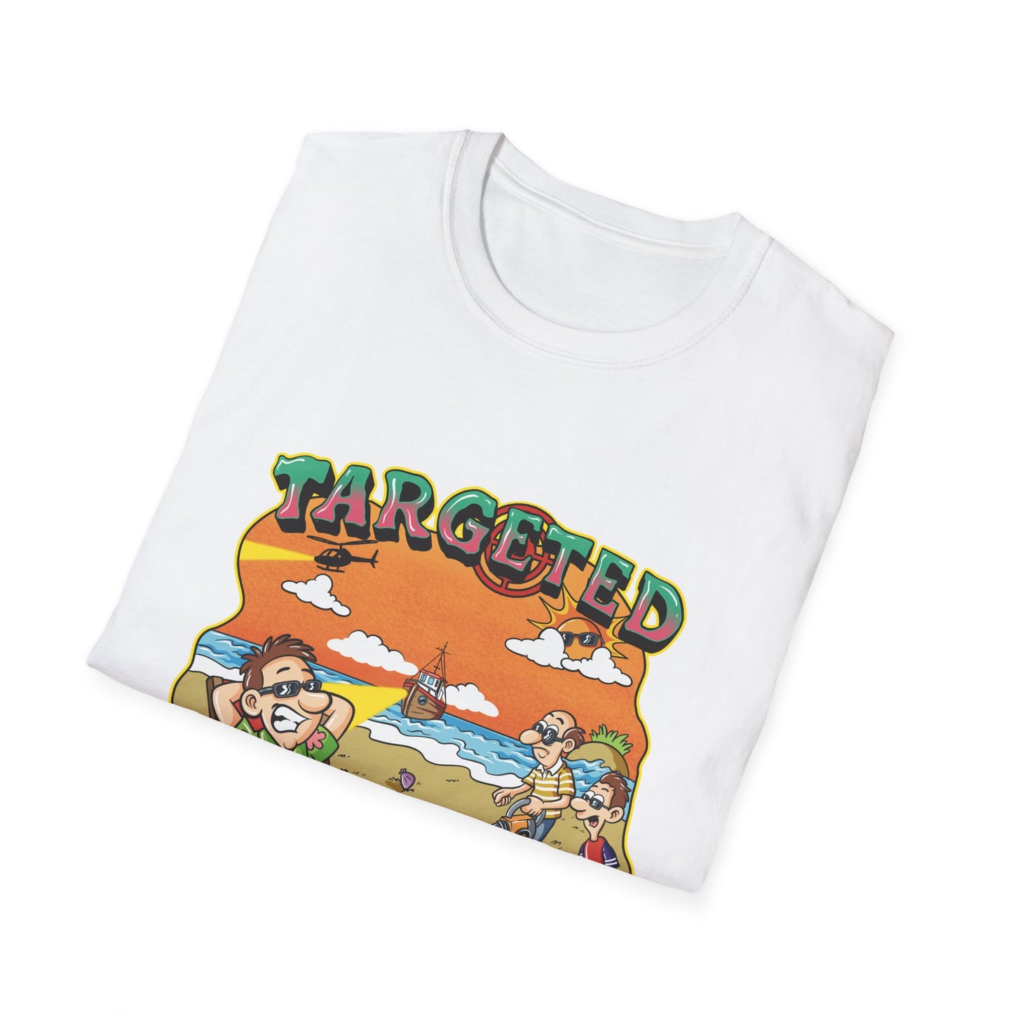 Targeted Individual T-Shirt — Retro Beach Conspiracy Graphic Tee