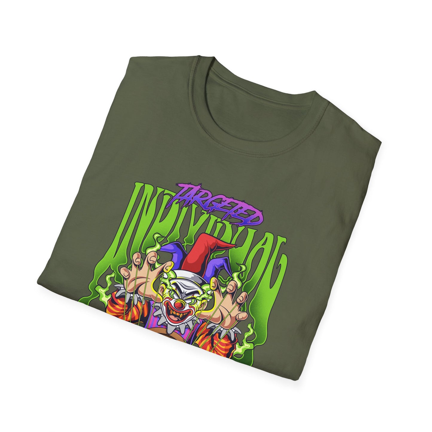 Creepy Clown Portal T-Shirt — Horror Graphic Tee with 'Disturbed' Vibe