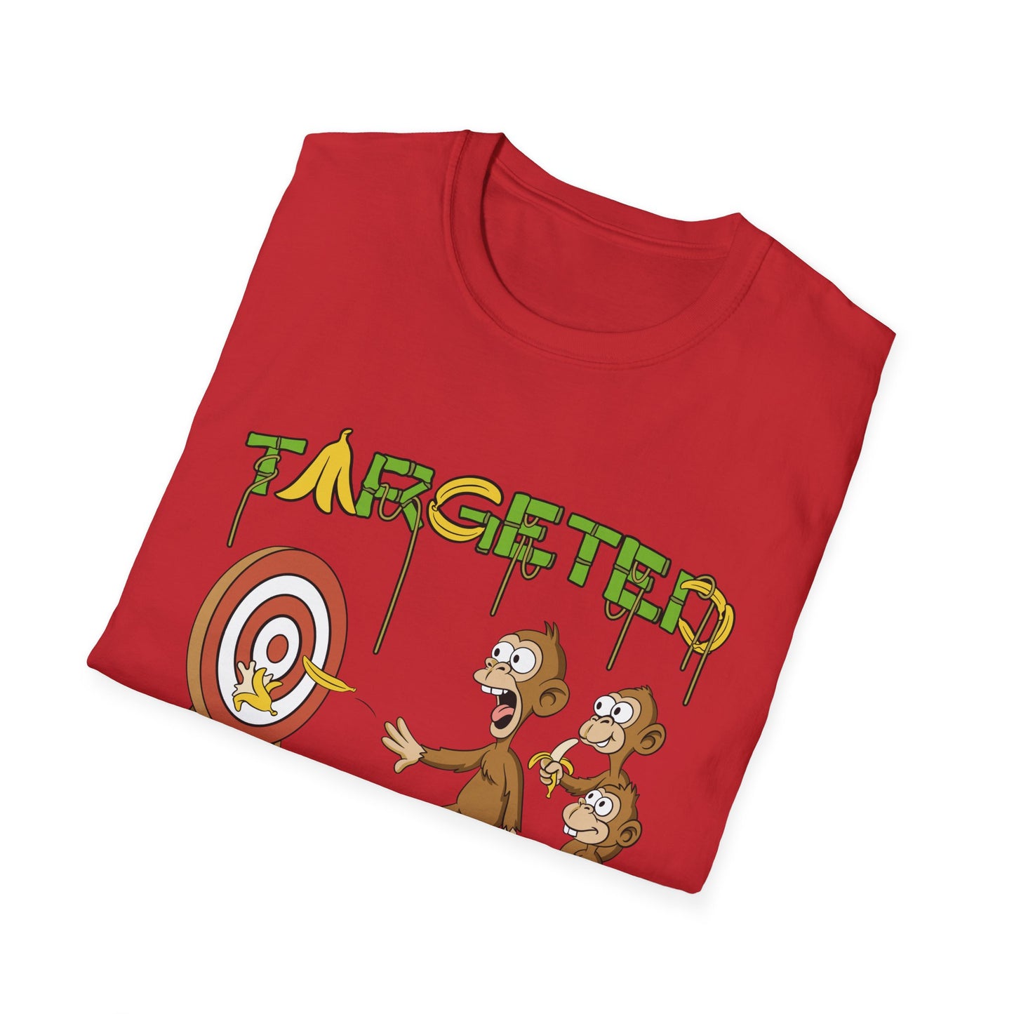 Targeted Individual Graphic T-Shirt — Funny Monkey Target Design