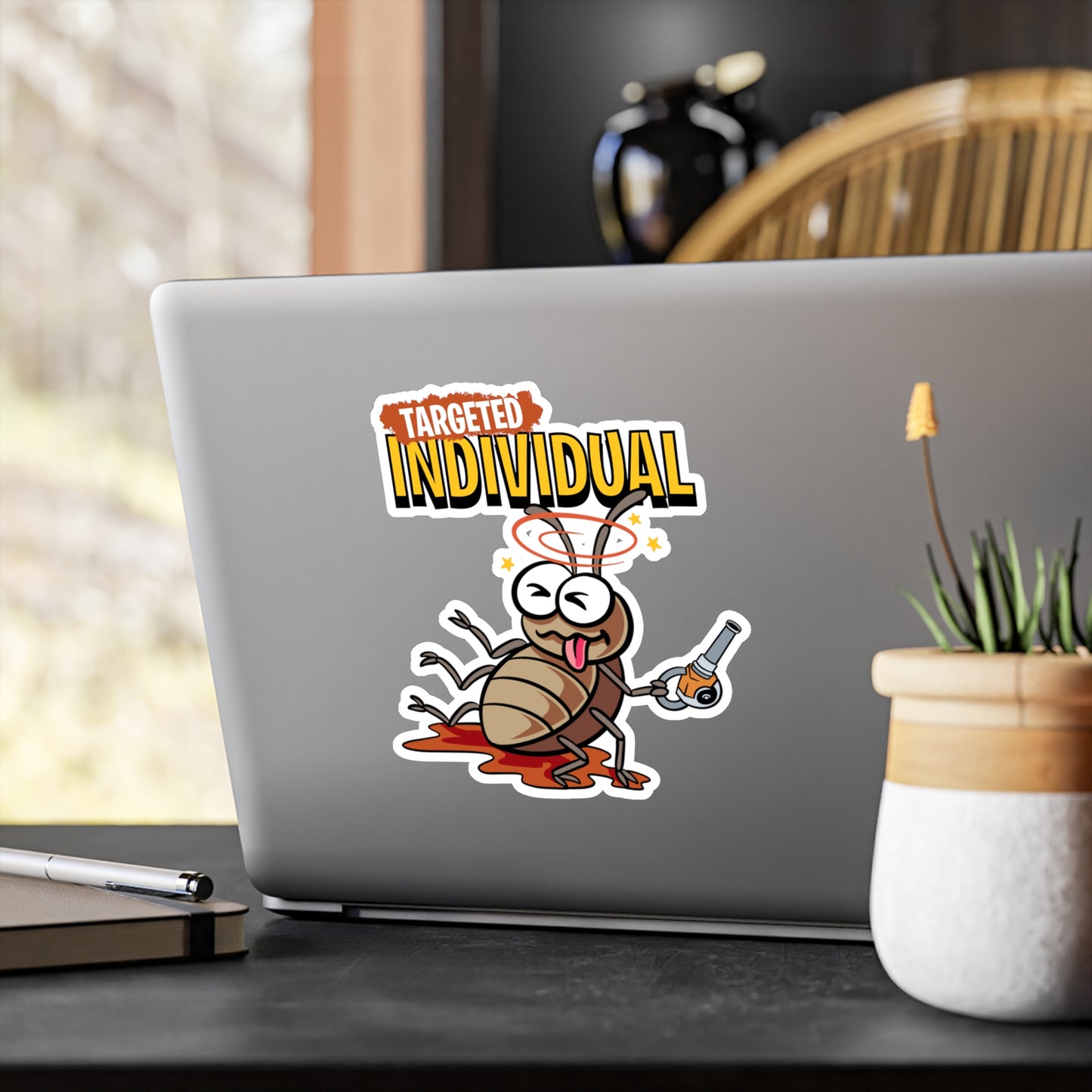 Targeted Individual Roach Sticker — Kiss-Cut Vinyl Decal