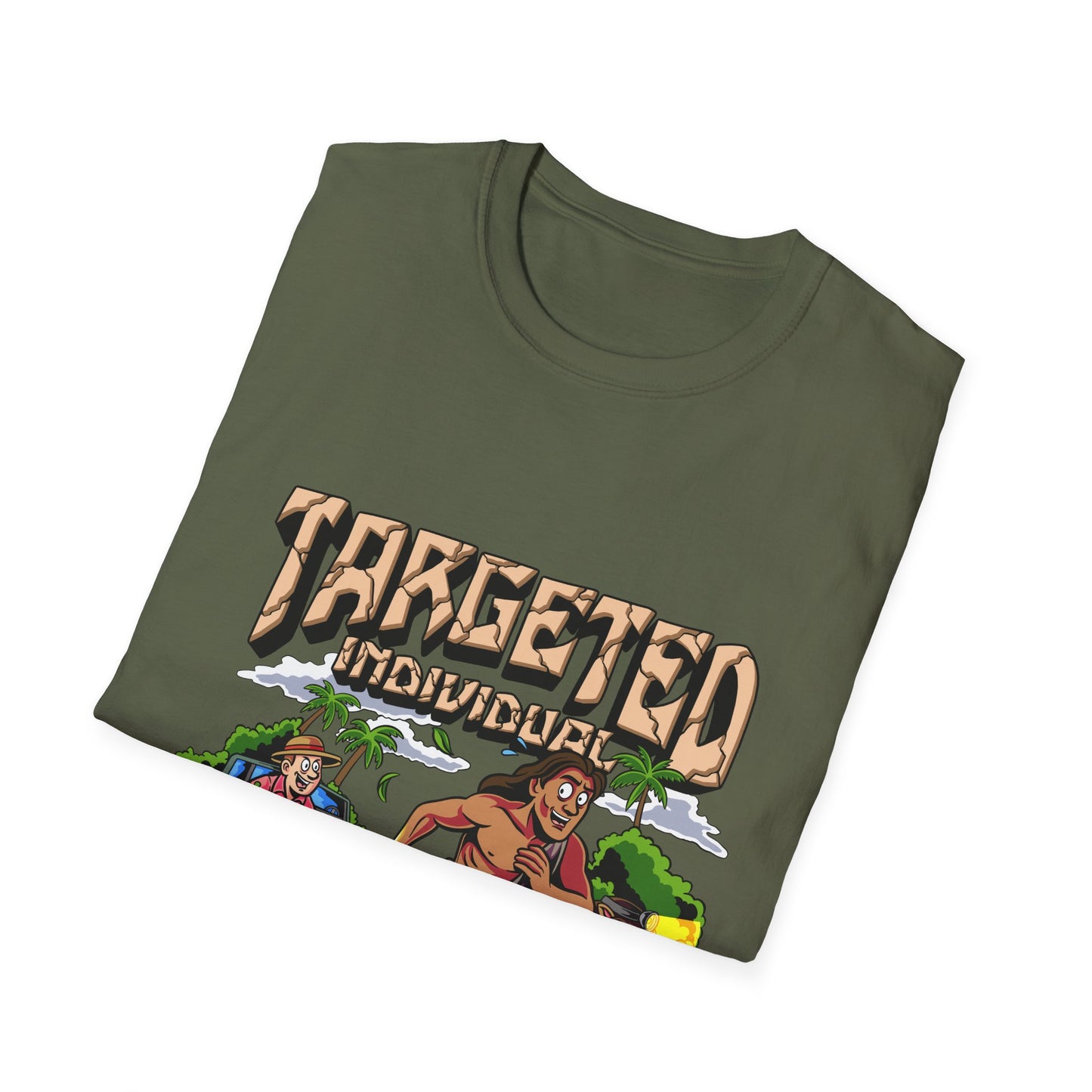 Targeted Individuals T-Shirt — Retro Island Hunt Graphic Tee