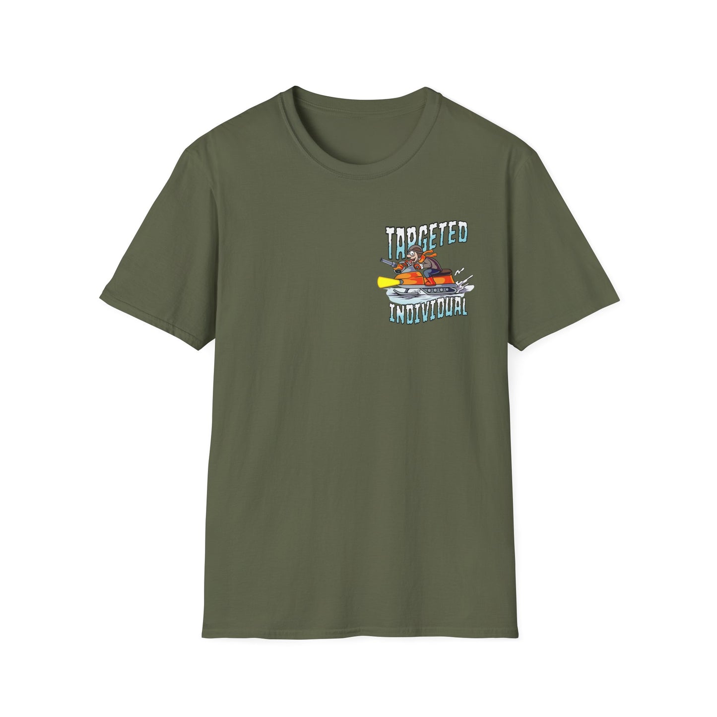 Fishing Cartoon T-Shirt — "Targeted Individual" Graphic Tee