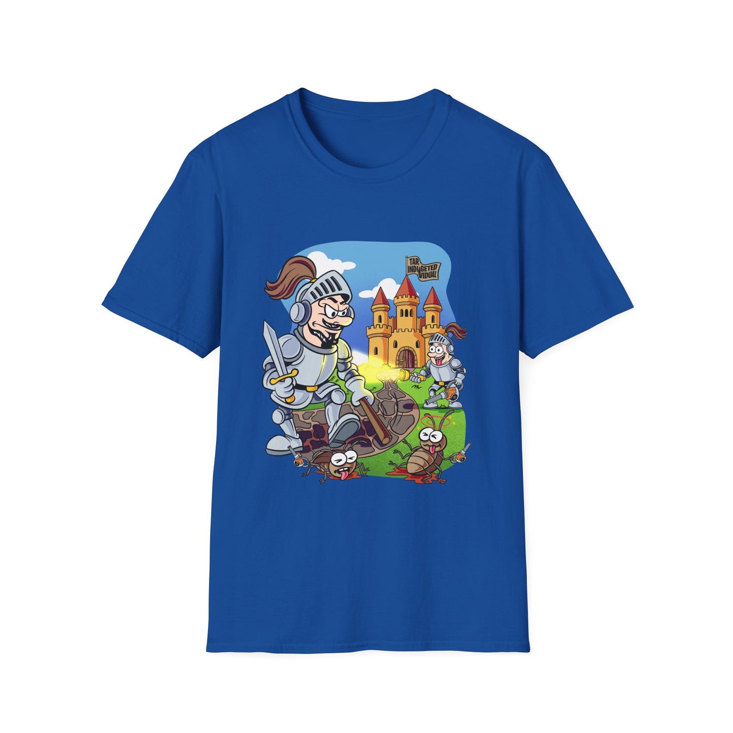 Knight Cartoon T-Shirt — Cute Medieval Castle Adventure Tee