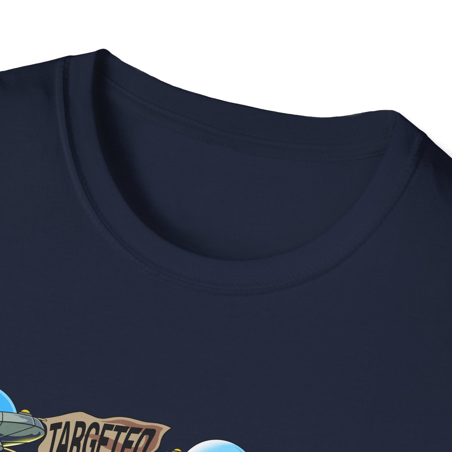 Alien Abduction Graphic T-Shirt — "Targeted Nowhere" Retro UFO Tee