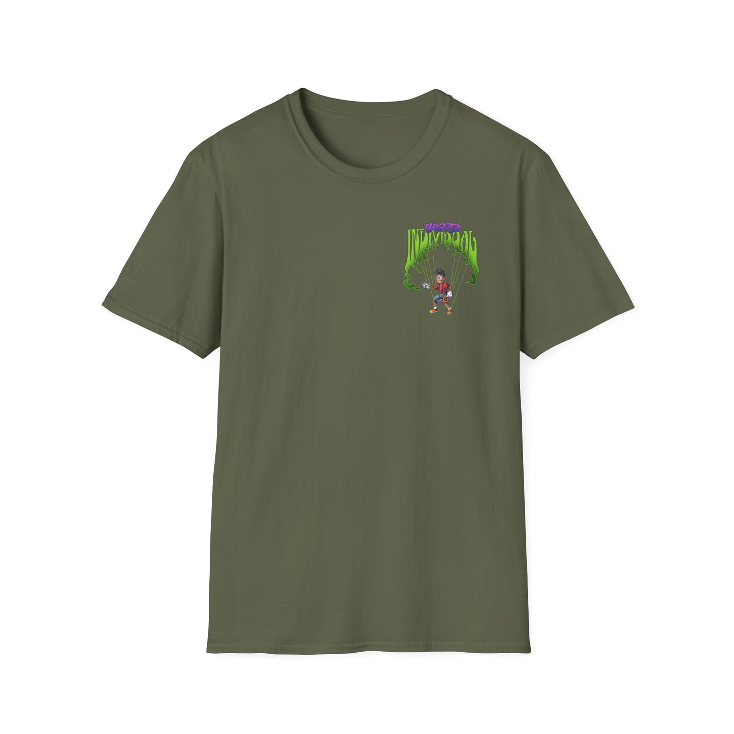 Scaredy Clown Graphic T-Shirt — Horror Joker Back Print