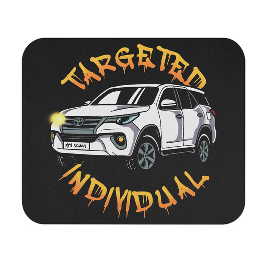 Targeted Individual SUV Mouse Pad — Funny Car Graphic Desk Mat