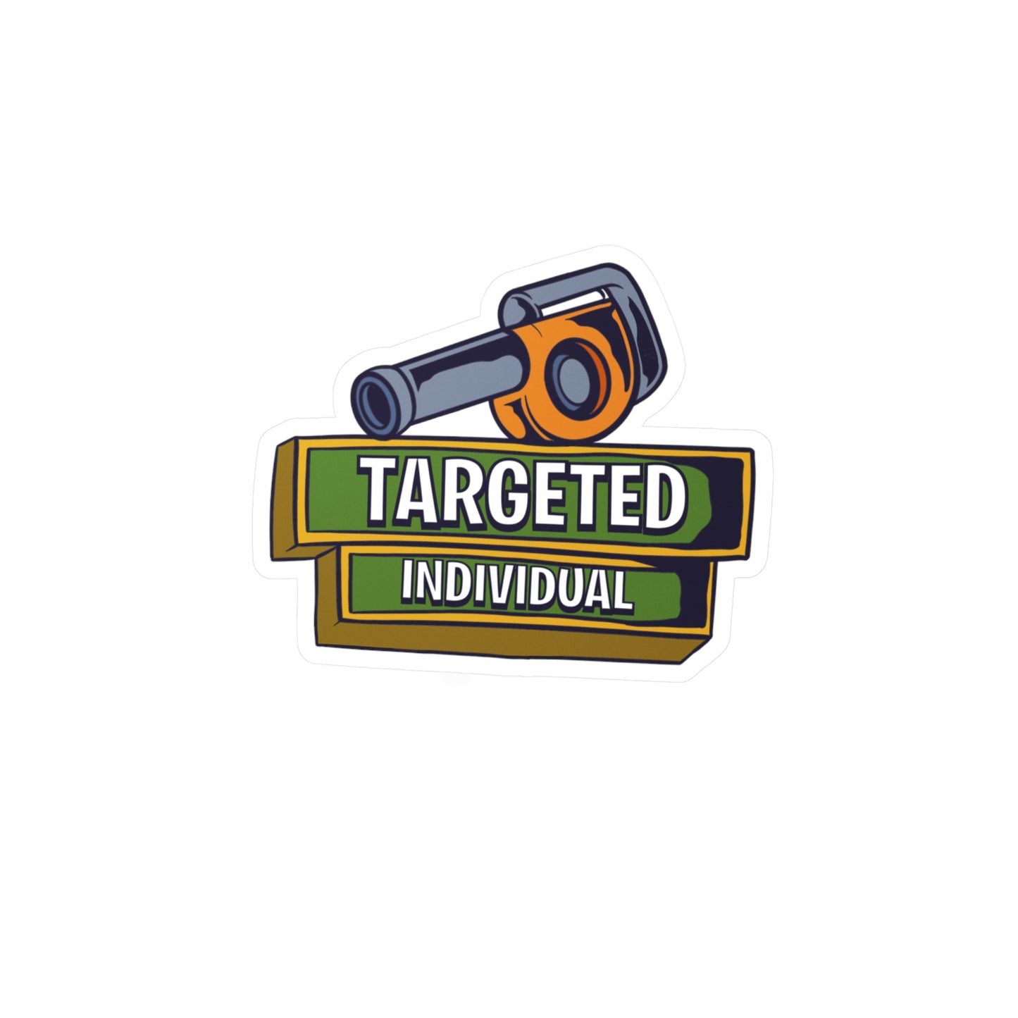 Targeted Individual Vinyl Sticker — Tactical Scope Kiss-Cut Decal