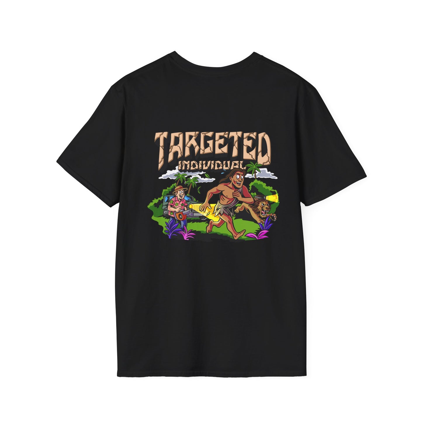 T-Shirt — "Targeted Adventure" Tropical Graphic Tee