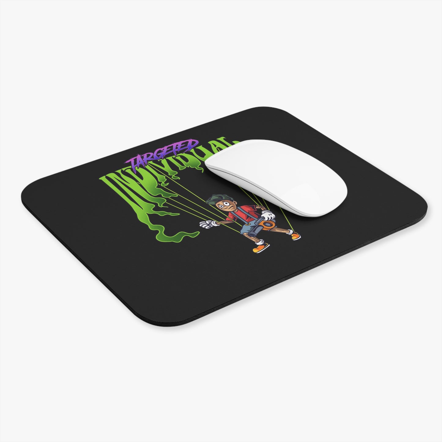 Targeted Individual Mouse Pad — Punk Puppet Graphic Desk Mat