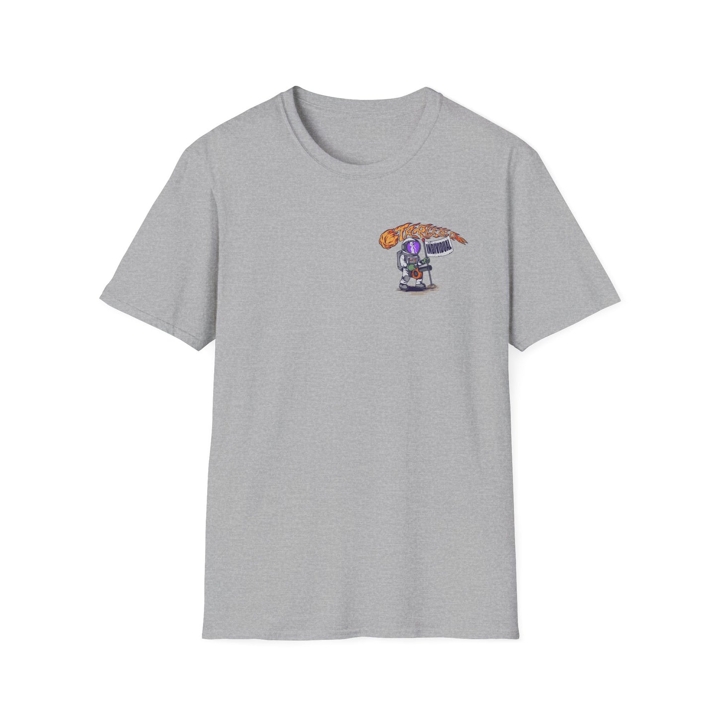 Space Protest T-Shirt — Cute Astronauts Holding Sign with Comet Graphic