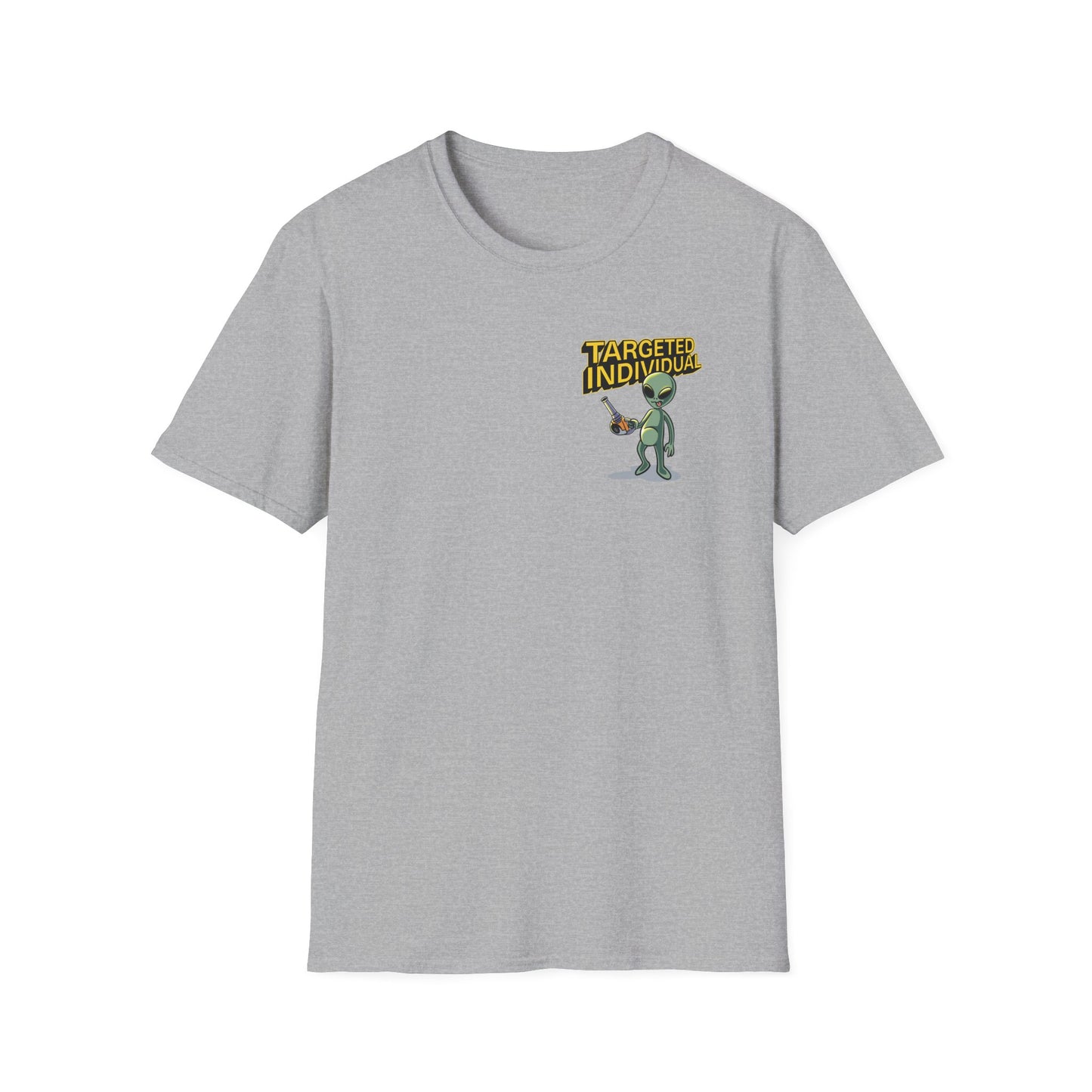 Alien Abduction Graphic T-Shirt — "Target Individual" Sci‑Fi UFO Tee
