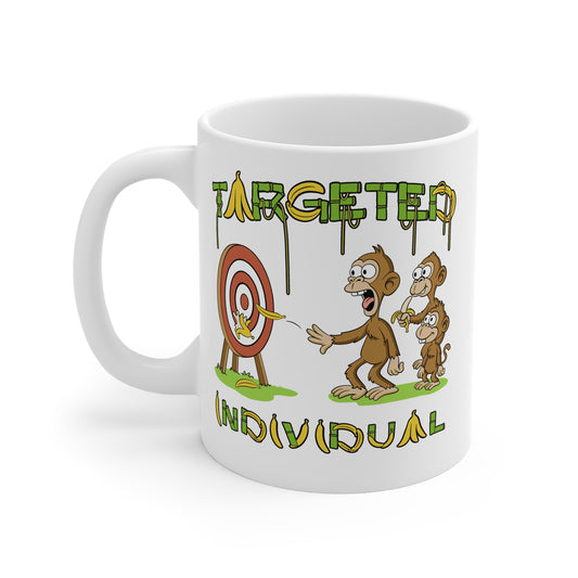 Targeted Individual Mug — Funny Monkey Target Coffee Cup