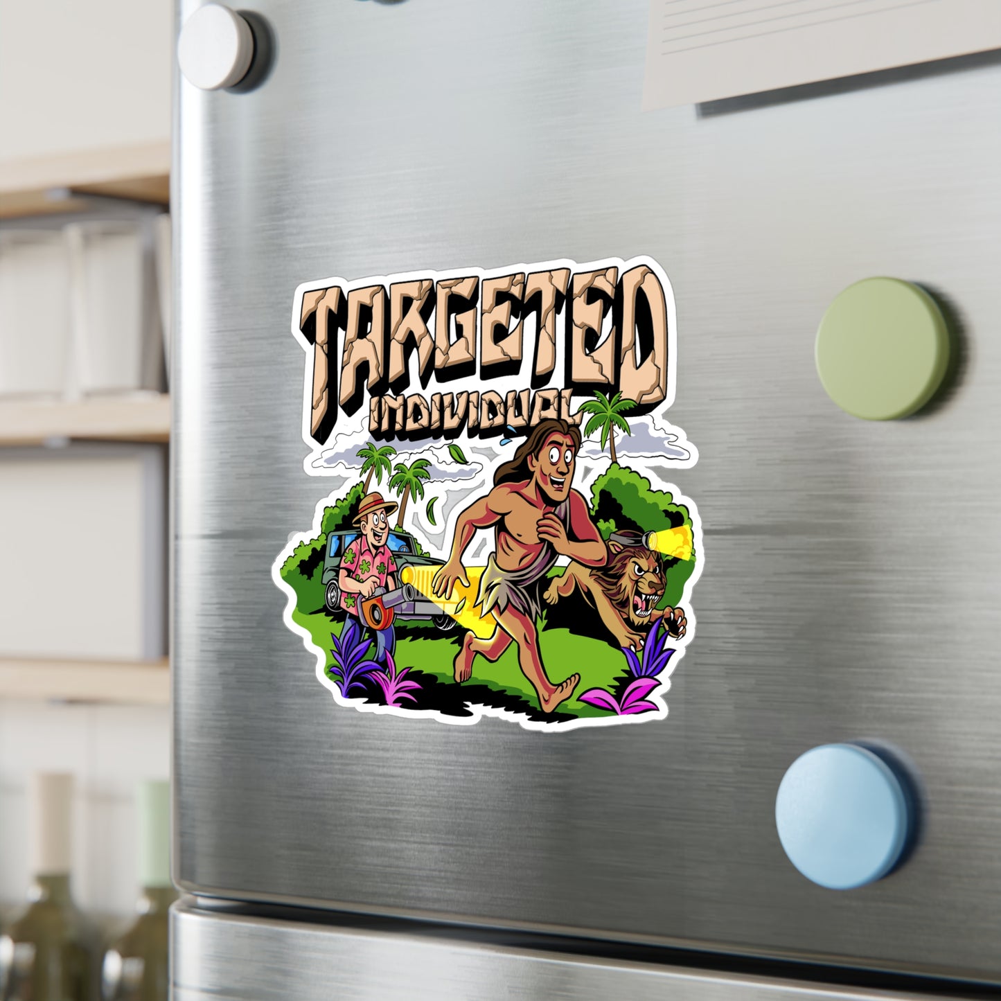 Targeted Individual Adventure Sticker — Kiss-Cut Vinyl Decal