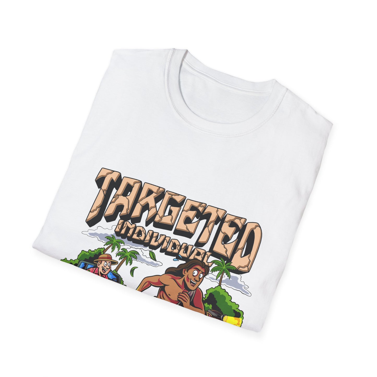 Targeted Individuals T-Shirt — Retro Island Hunt Graphic Tee