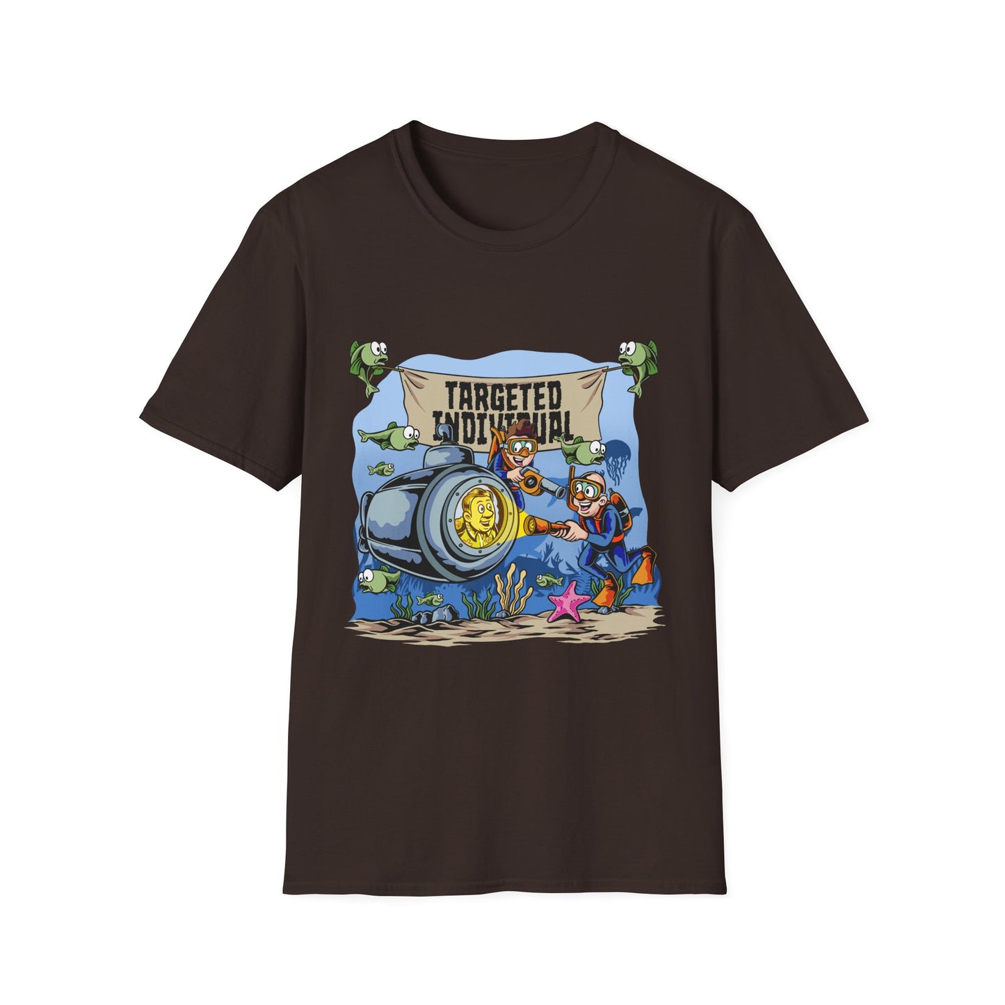 T-Shirt — "Targeted Individual" Submarine Cartoon Design