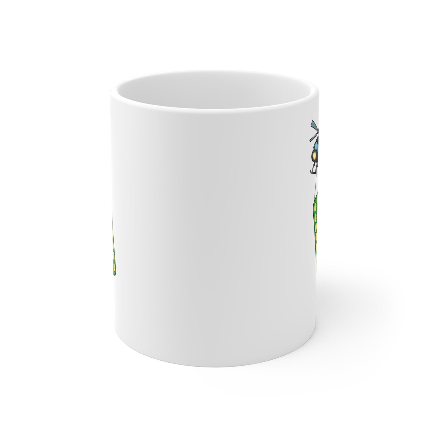 Target Individual Mug — Funny Helicopter Target Sign Coffee Cup