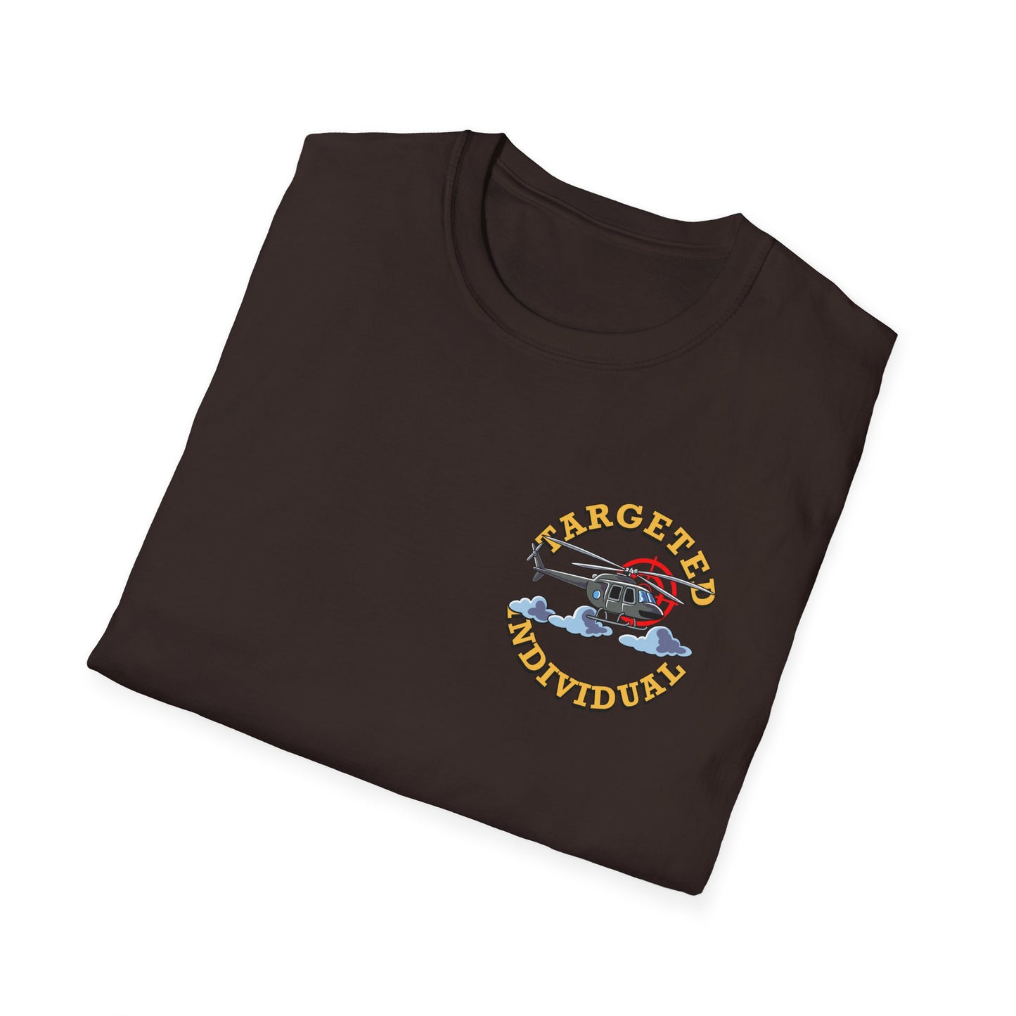 Target Individual T-Shirt — 'Target Individual' Graphic Tee with Police Truck & Targets