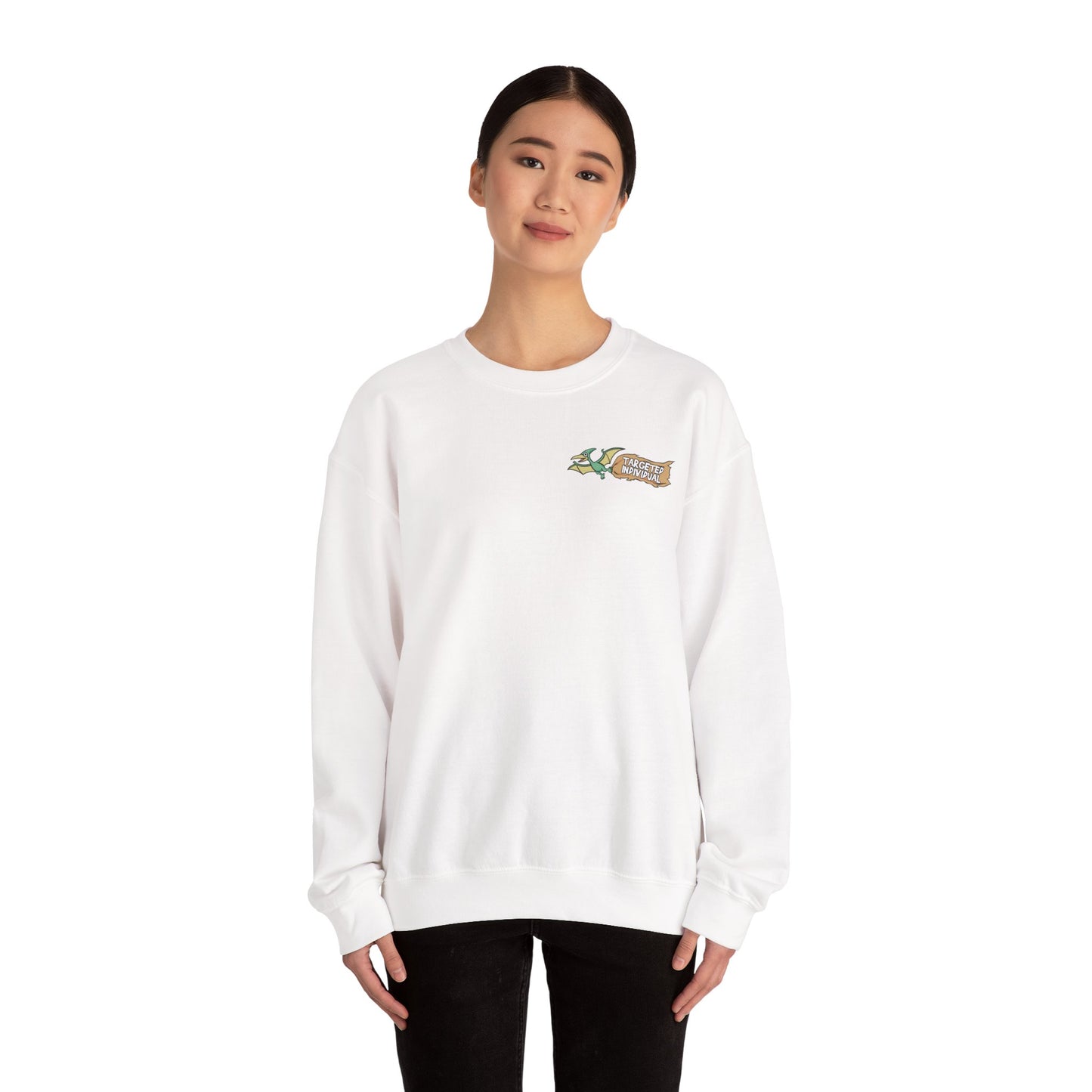 Godzilla Cartoon Crewneck Sweatshirt - Funny Monster Fire-Breathing Graphic