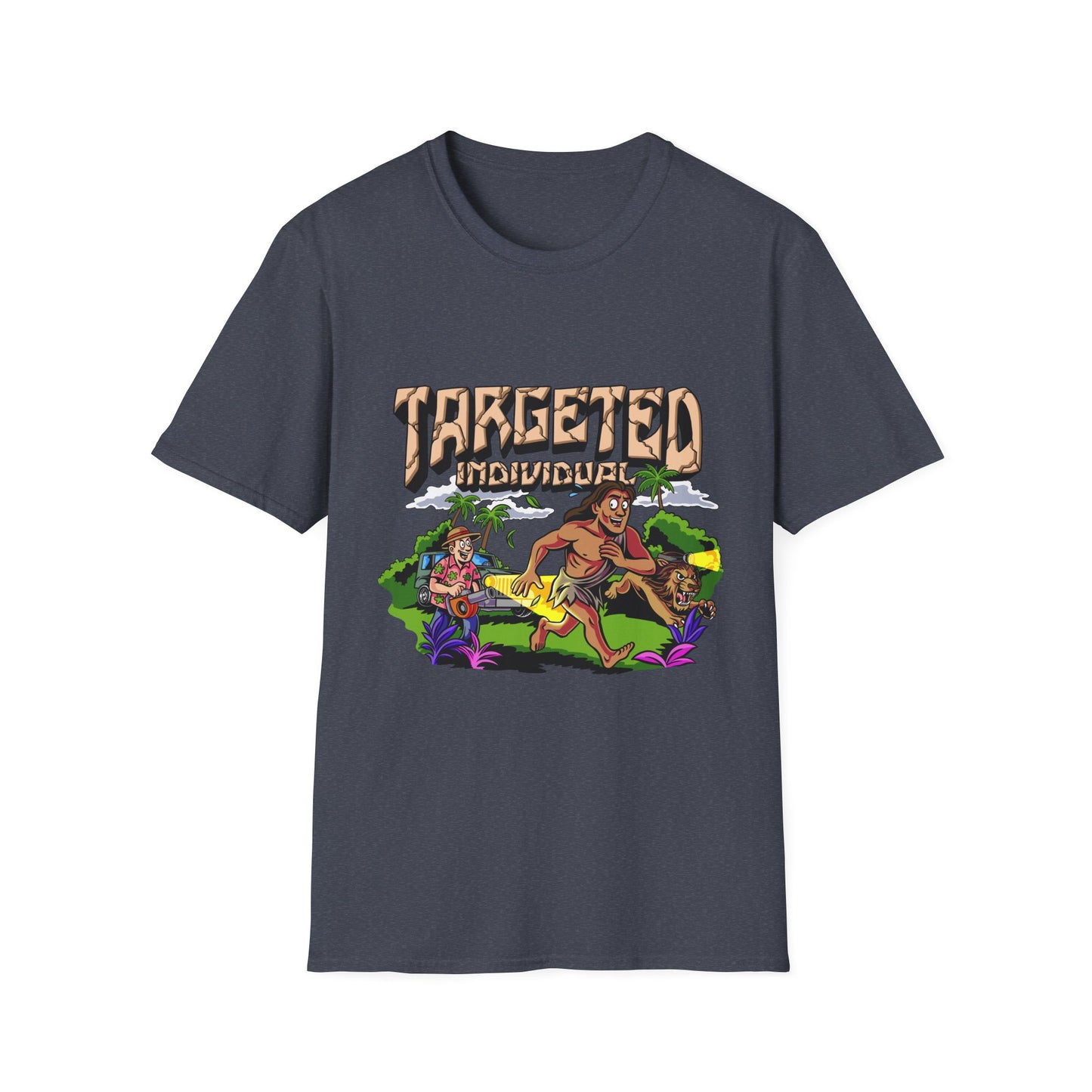 Targeted Individuals T-Shirt — Retro Island Hunt Graphic Tee