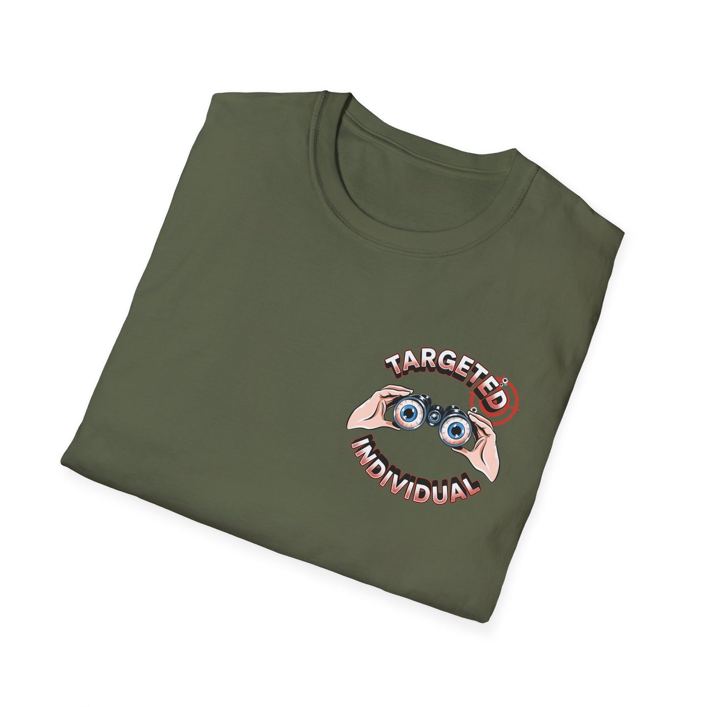 Targeted Individual T‑Shirt — Vintage Binoculars Graphic Tee