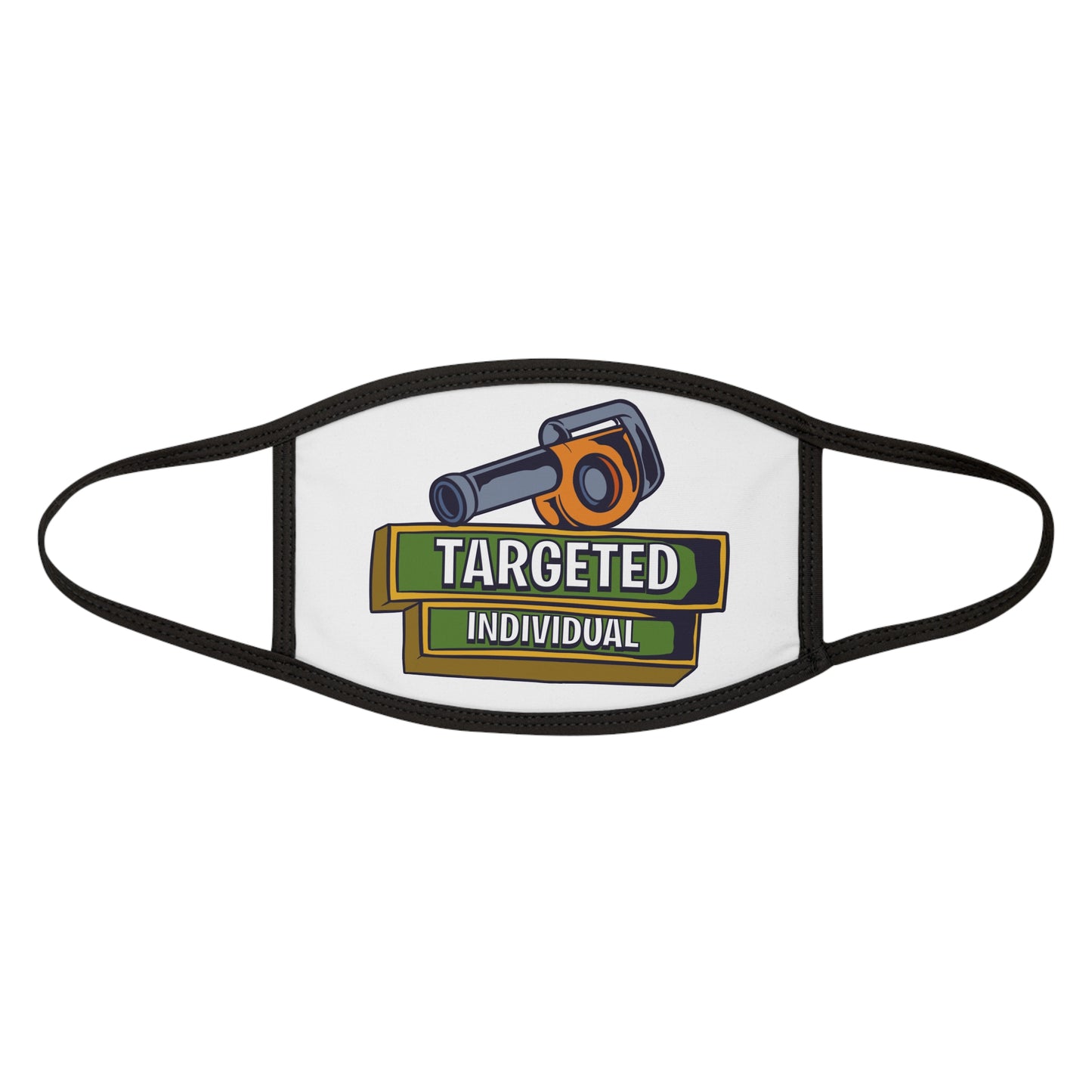 Targeted Individual Face Mask — Graphic Mixed-Fabric Protective Mask