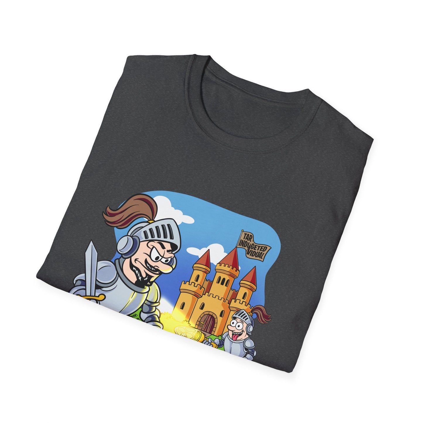Knight Cartoon T-Shirt — Cute Medieval Castle Adventure Tee
