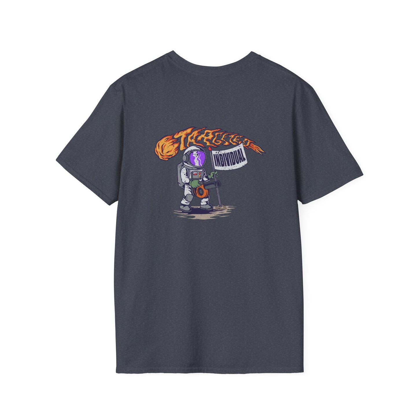 Astronaut Recording Studio T-Shirt — 'Tracks' Musician Space Graphic Tee