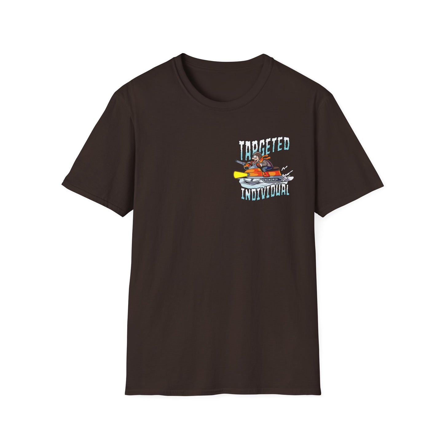 Fishing Cartoon T-Shirt — "Targeted Individual" Graphic Tee