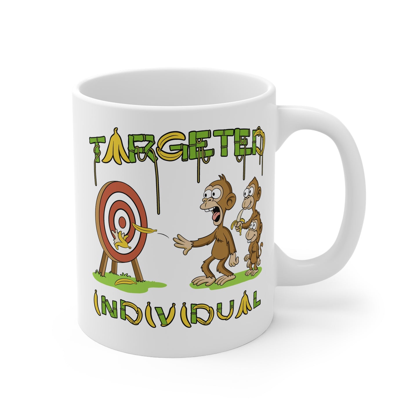 Targeted Individual Mug — Funny Monkey Target Coffee Cup