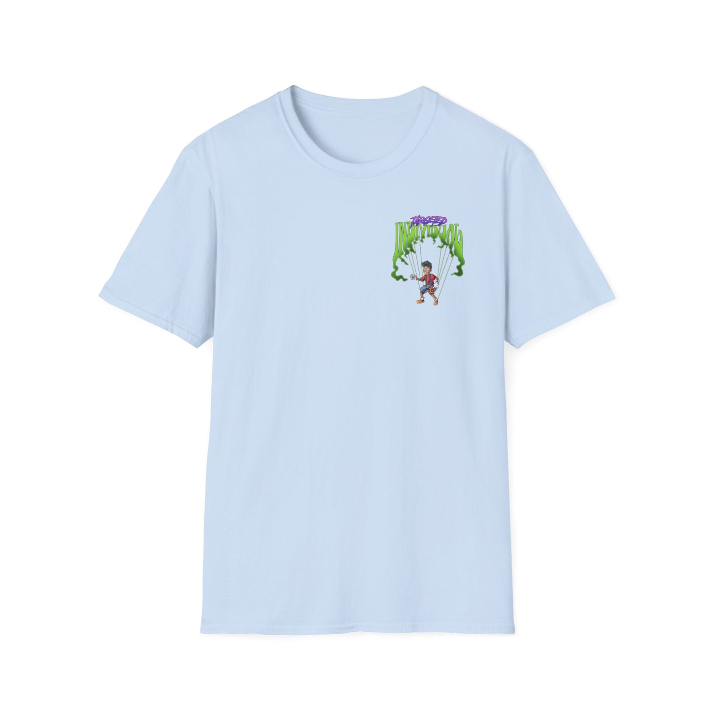 Scaredy Clown Graphic T-Shirt — Horror Joker Back Print