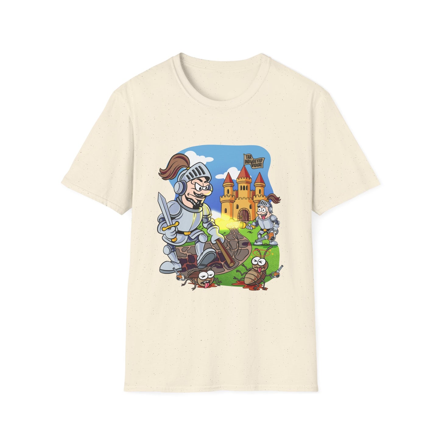 Knight Cartoon T-Shirt — Cute Medieval Castle Adventure Tee