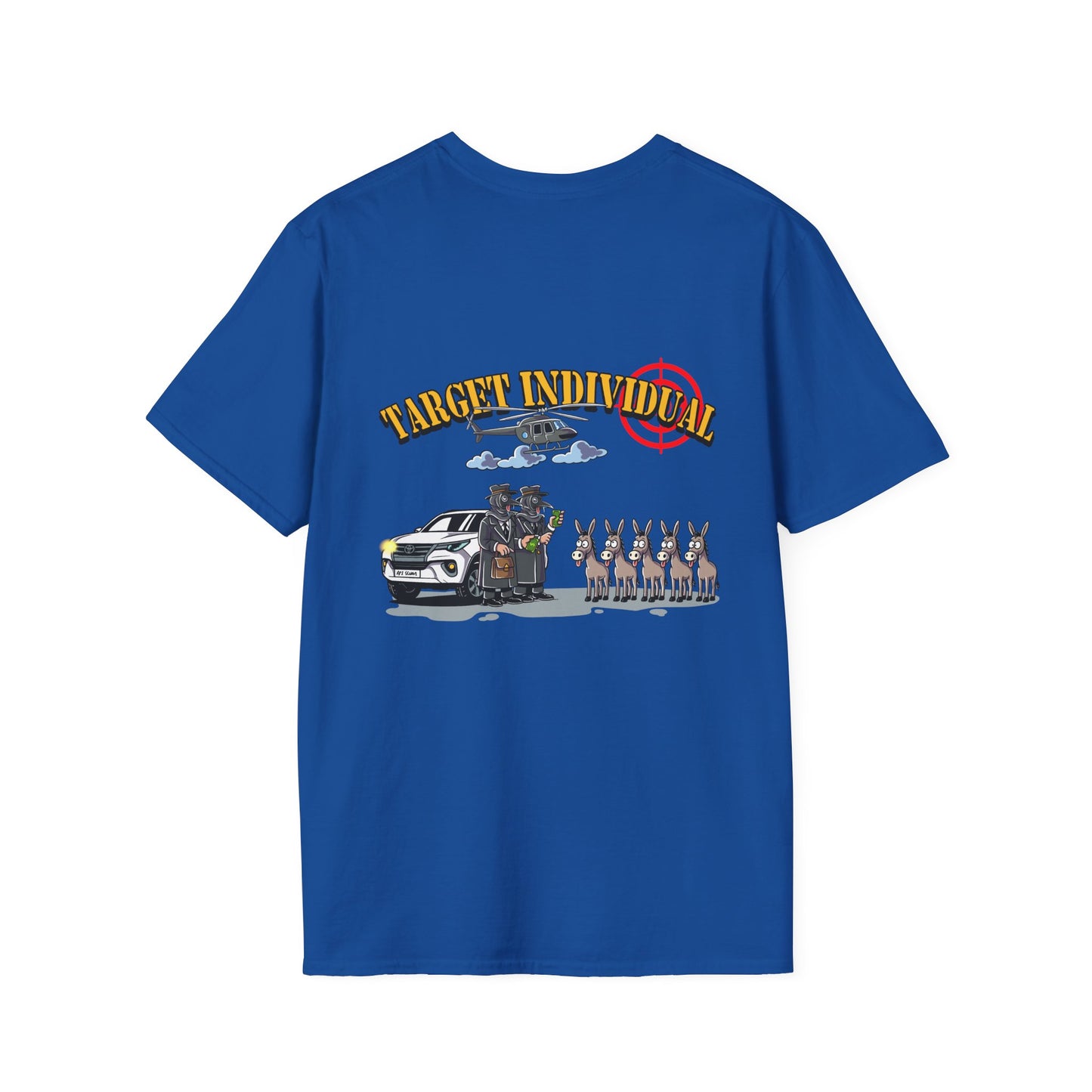 Target Individual T-Shirt — Tactical Humvee & Helicopter Graphic