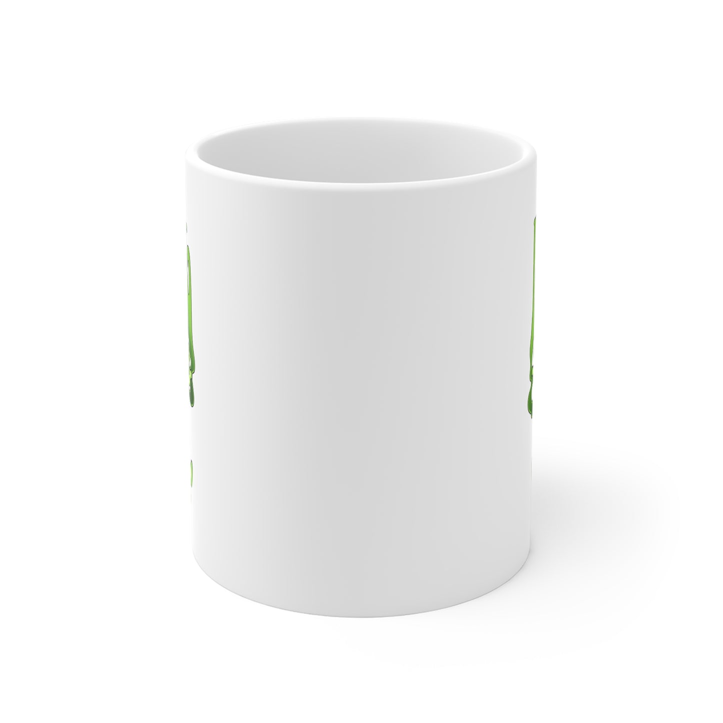 Creepy Clown Haunted Door 11oz Mug — Spooky Horror Graphic Coffee Cup