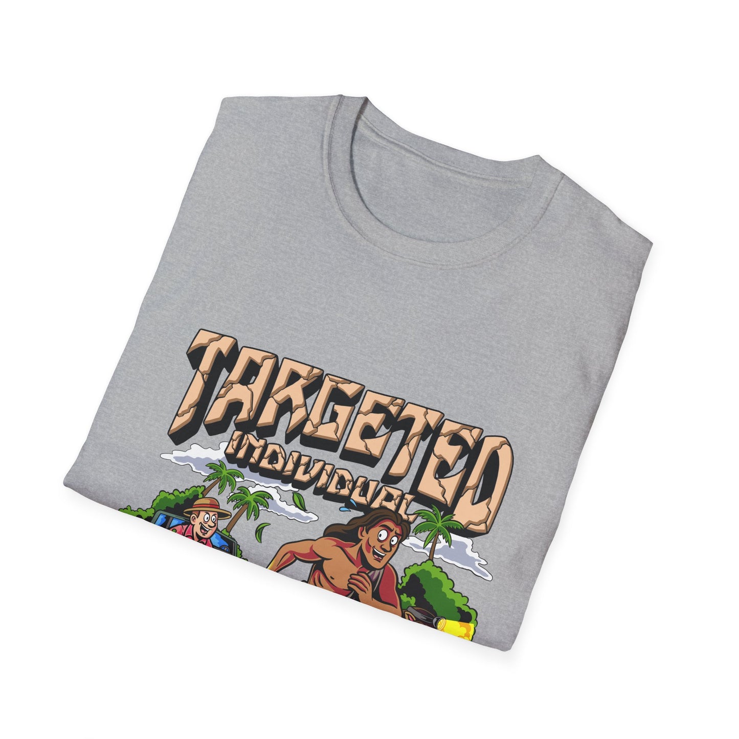 Targeted Individuals T-Shirt — Retro Island Hunt Graphic Tee